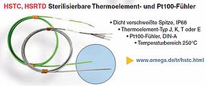 Thermoelement- und Pt100-F&uuml;hler HSTC