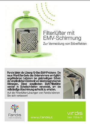 Filterlüfter mit EMV-Schirmung