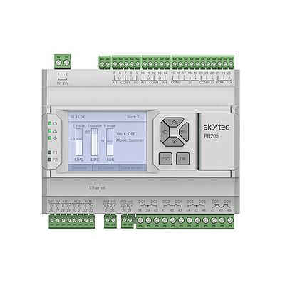 Kompaktsteuergerät mit LCD-Display und Ethernet Kompaktsteuergerät mit LCD-Display und Ethernet
