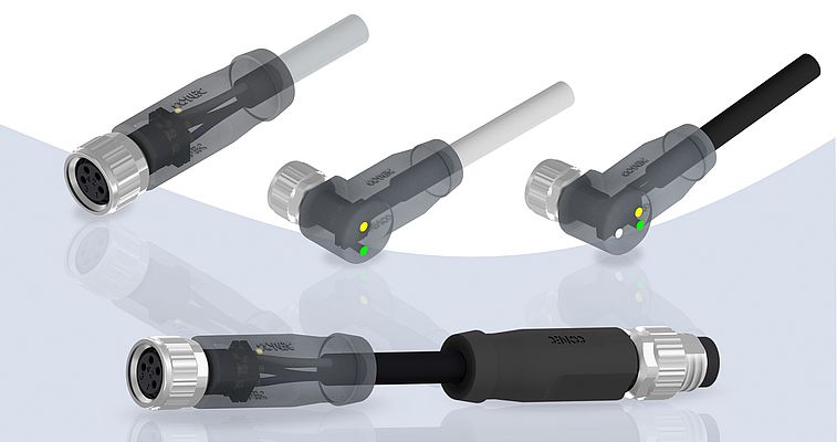 M8x1-Sensorsteckverbindern mit 2 und 3 LED´s M8x1-Sensorsteckverbindern mit 2 und 3 LED´s