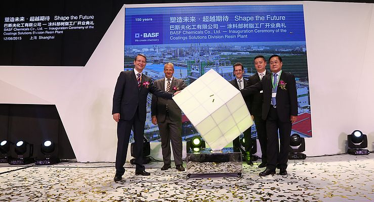 BASF eröffnet neue Harzfabrik in Schanghai, China