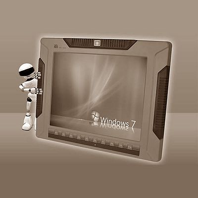Lüfterloser Touch Panel PC mit Rundumschutz
