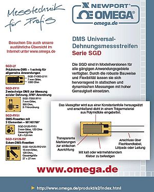 SGD Universal-Dehnungsmessstreifen DMS