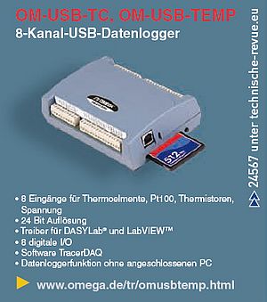 USB-Datenlogger OM-USB-TC, OM-USB-TEMP
