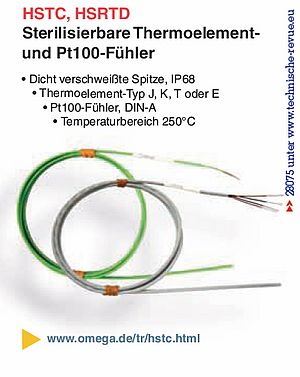 Thermoelement- und Pt100-Fühler HSTC, HSRTD