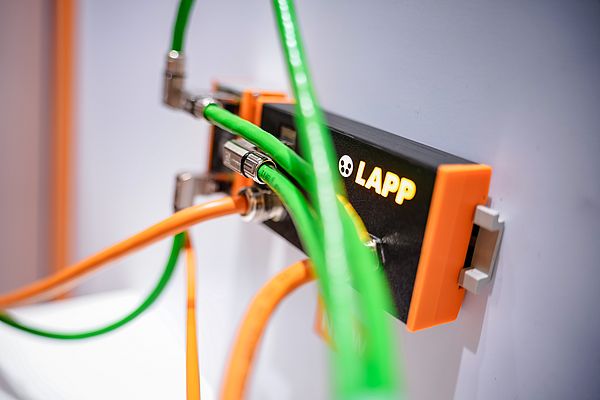 Detailansicht des DIN-Schienen-Überwachungsmoduls für Leitungen. Bild: LAPP Detailansicht des DIN-Schienen-Überwachungsmoduls für Leitungen. Bild: LAPP