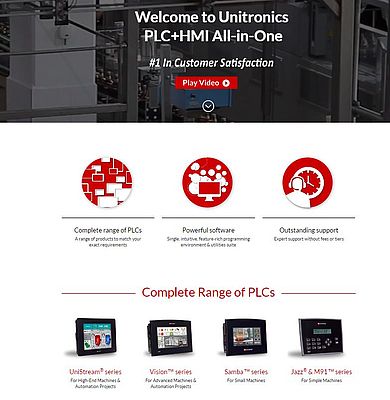 Unitronics startet neue Webseite