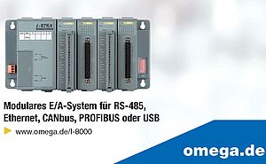 Modulares E/A-System für RS-485, Ethernet, CANbus, PROFIBUS oder USB