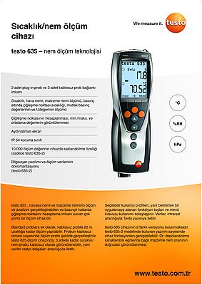 Sıcaklık/nem ölçüm cihazı- Testo