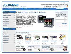 Omega Engineering Launches New Look Website