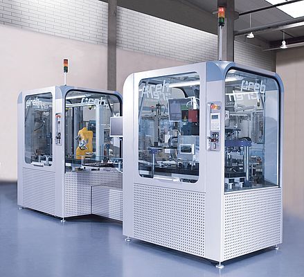 The modular, space-saving installation system “PrehCell” is used in assembly lines as well as stand-alone solutions.