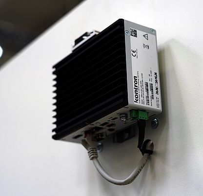 Kontron's robust KBox A-251 or KBox A-151 gateway is the hardware foundation of the gateway. Picture: Teamviewer Kontron's robust KBox A-251 or KBox A-151 gateway is the hardware foundation of the gateway. Picture: Teamviewer