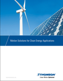 Motion Solutions for Clean Energy Applications Motion Solutions for Clean Energy Applications