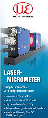 Laser-Micrometer With Integrated Controller