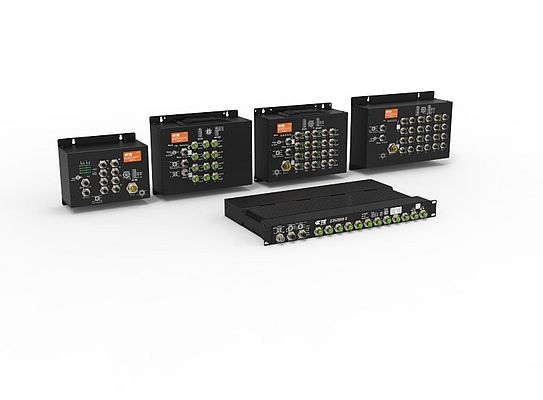M12-based Ethernet switches for rail application