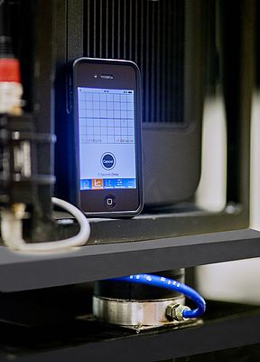 No vibrations are measurable with ACE's VibroChecker App after the installation of the PLM1 air suspension isolators