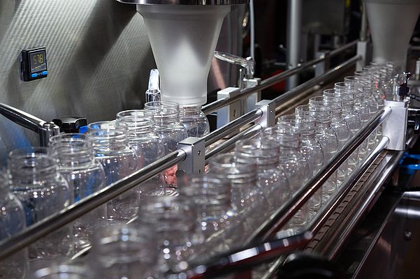Damage and defects can be detected before bottling where it often is not practical to set up a large vision system (which is more often used after the bottles are filled and packaged).