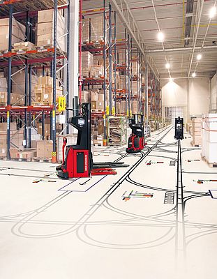 Perfect planned with the help of simulations: Transport robotics concepts for materials handling and storage systems