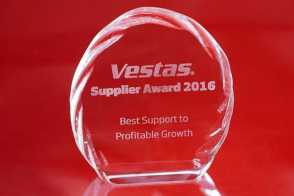 Vestas Delivers Best Support to Profitable Growth Award to Schaeffler