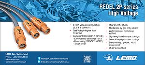 High Voltage Connectors REDEL 2P Series