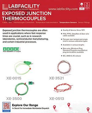 Exposed Junction Thermocouples Exposed Junction Thermocouples