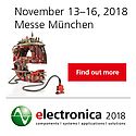 electronica 2018, World's Leading Trade Fair and Conference for Electronics electronica 2018, World's Leading Trade Fair and Conference for Electronics