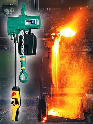 Air Hoists Handle Difficult Foundry Conditions
