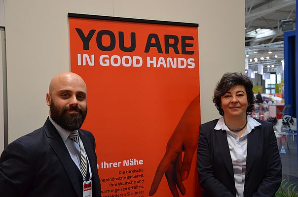 Sevda Kayhan Yilmaz (right), and Ferdi Murat Gül are both Members of the Board of the Turkish Machinery Exporters Union.