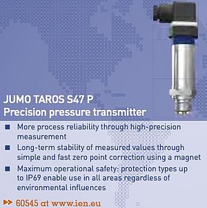 JUMO TAROS S47 P Precision Pressure Transmitter