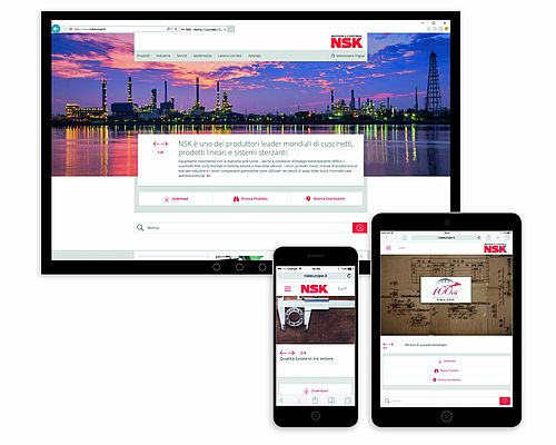 NSK annuncia il nuovo sito italiano rinnovato nel design e nei contenuti