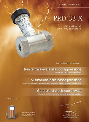 Trasmettitore di pressione differenziale PRD-33 X