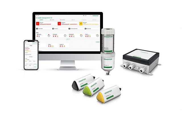 Schaeffler: Senza richiedere grandi investimenti, l'ampio portafoglio Schaeffler OPTIME consente di aumentare la disponibilità del sistema e di ridurre notevolmente i costi di manutenzione. OPTIME consente il monitoraggio automatizzato delle condizioni Schaeffler: Senza richiedere grandi investimenti, l'ampio portafoglio Schaeffler OPTIME consente di aumentare la disponibilità del sistema e di ridurre notevolmente i costi di manutenzione. OPTIME consente il monitoraggio automatizzato delle condizioni