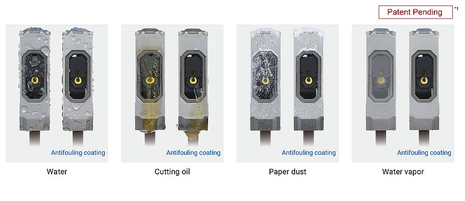 Il rivestimento antincrostazione sulla superficie di rilevamento ottimizza la frequenza di manutenzione in ambienti con possibile dispersione di olio, polvere o generazione di vapore