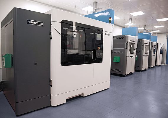 Lo stabilimento di stampa 3D del Gruppo Marchesini, con dodici stampanti 3D Stratasys di livello industriale