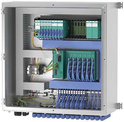 Infrastructure for process automation: Remote I/O and Ethernet-APL switch. Source: Pepperl+Fuchs