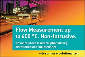 Flow measurement up to 400&Acirc;&deg;C
