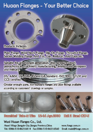 Flanges, range of products
