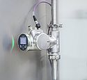 Flowmeter for the precise detection of media changeover Flowmeter for the precise detection of media changeover