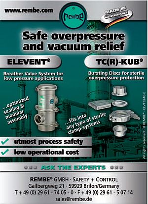 Safe overpressure and vacuum relief