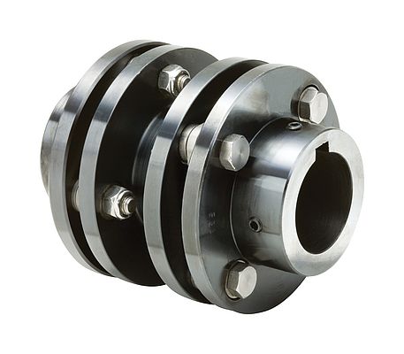 Photo 2: The Form-Flex couplings use a hollow tubular shaft - which reduced the overall weight of the solution