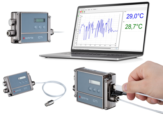 Pyromètres infrarouges industriels CTi d'OPTRIS; Mesure rapide des températures élevées Pyromètres infrarouges industriels CTi d'OPTRIS; Mesure rapide des températures élevées
