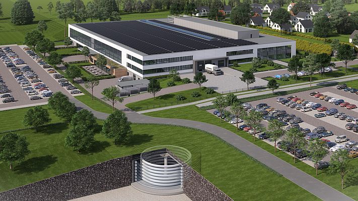 Le nouveau bâtiment Phoenix Contact G60 sur le site de Blomberg dispose de son propre réseau en courant continu. Le nouveau bâtiment Phoenix Contact G60 sur le site de Blomberg dispose de son propre réseau en courant continu.