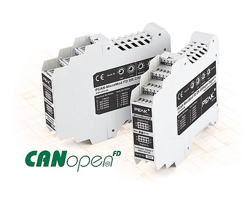 E/S avec CANopen et CANopen FD à usage industriel