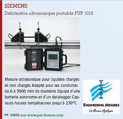 Débimètre ultrasonique portable FUP 1010