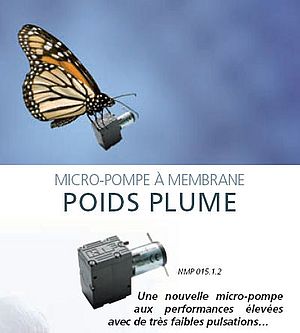 Micro-pompe à membrance NMP 015.1.2