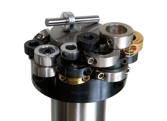 Collari di serraggio e di regolazione di Ruland in diverse versioni, dimensioni e materiali con fori di dimensioni comprese tra 3 mm e 150 mm