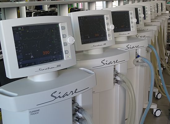 SIARE Engineering International Group è l’unica azienda italiana che produce ventilatori polmonari