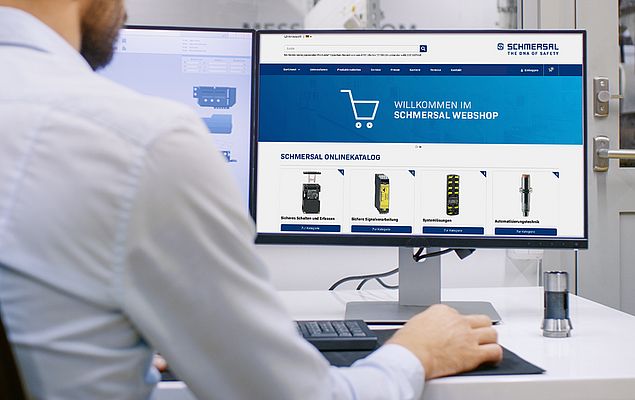 Nel webshop di Schmersal è possibile ordinare direttamente circa 6.000 prodotti per la sicurezza e l'automazione