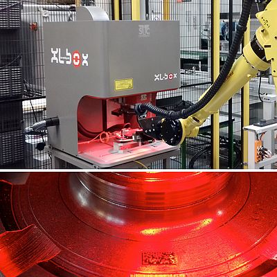 La soluzione proposta da Sic Marking è progettata sulla base del marcatore laser XL-Box