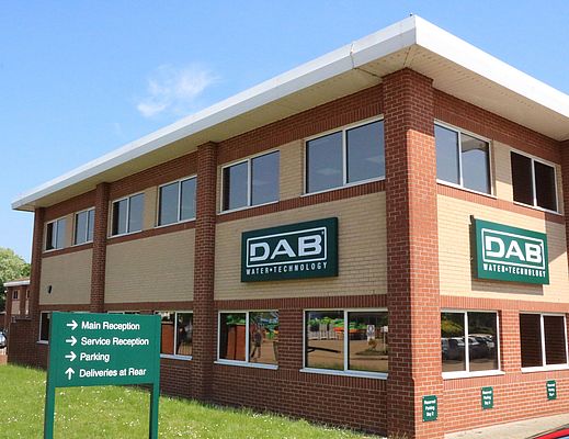 La nuova sede DAB Pumps a Colchester in Inghilterra